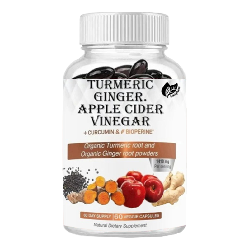Turmeric Curcumin Capsule - Pó de Raiz de Cúrcuma Orgânico,