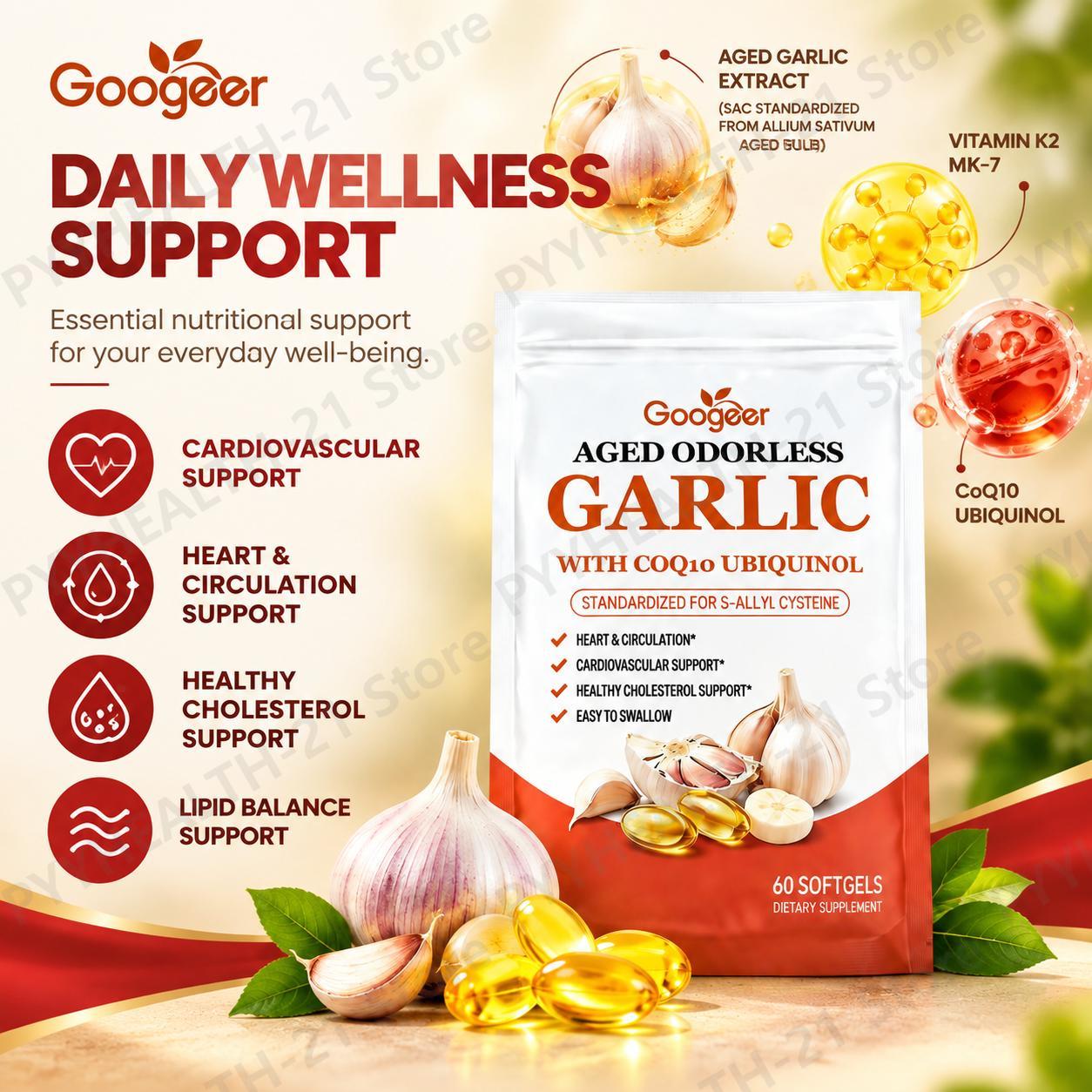 Cápsulas moles de alho envelhe - Coq10 Ubiquinol Softgel avaliação e preço