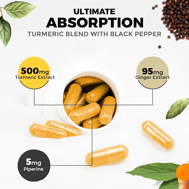Suplementos de Cúrcuma, Piperi - Turmeric Curcumin Capsule avaliação e preço